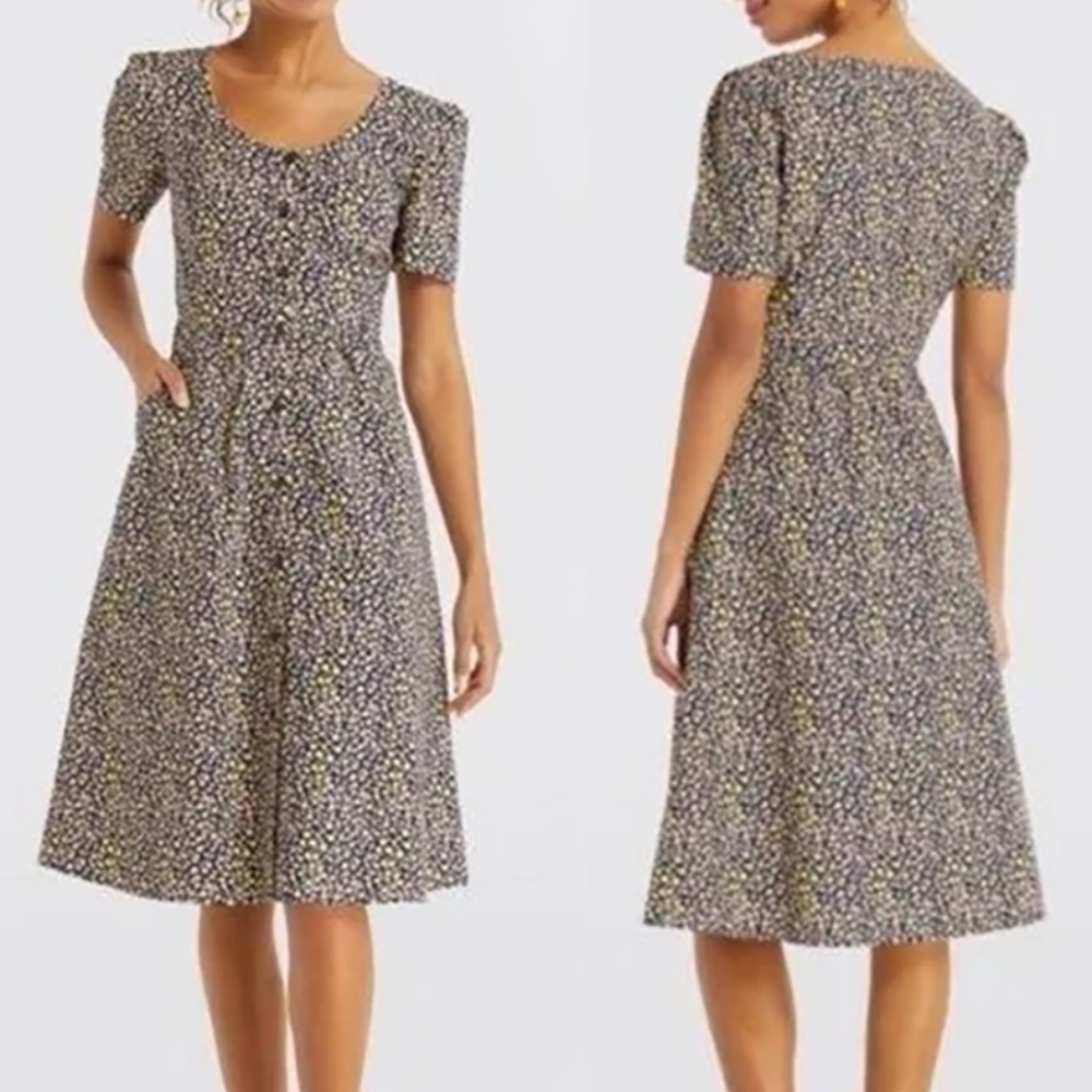 Draper James. Floral cotton midi dress